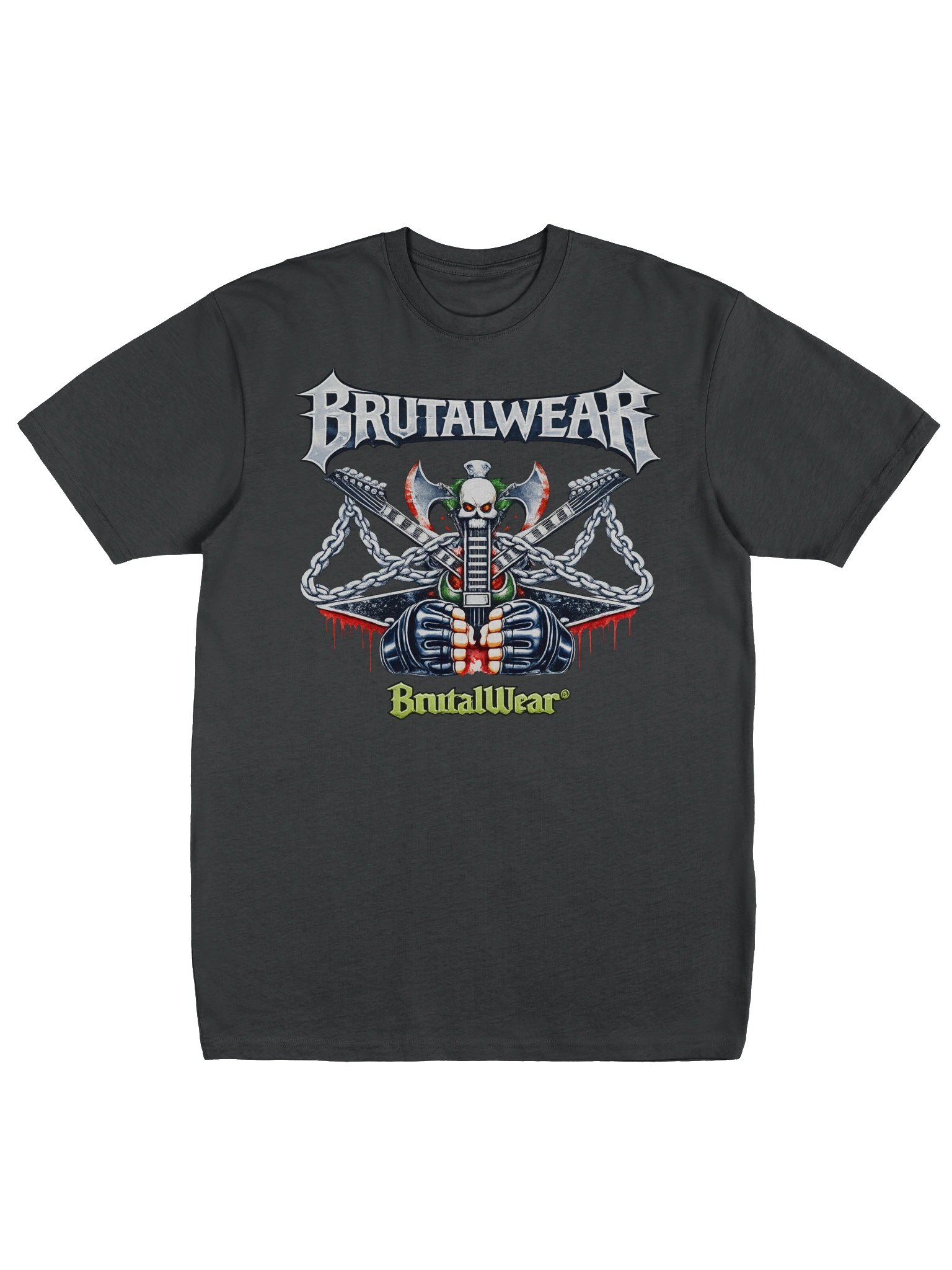 BrutalWear Super Evil Skull Thrasher Medieval Art Font & Fantasy Design MMA Urban Streetwear Aesthetics. product image (4)