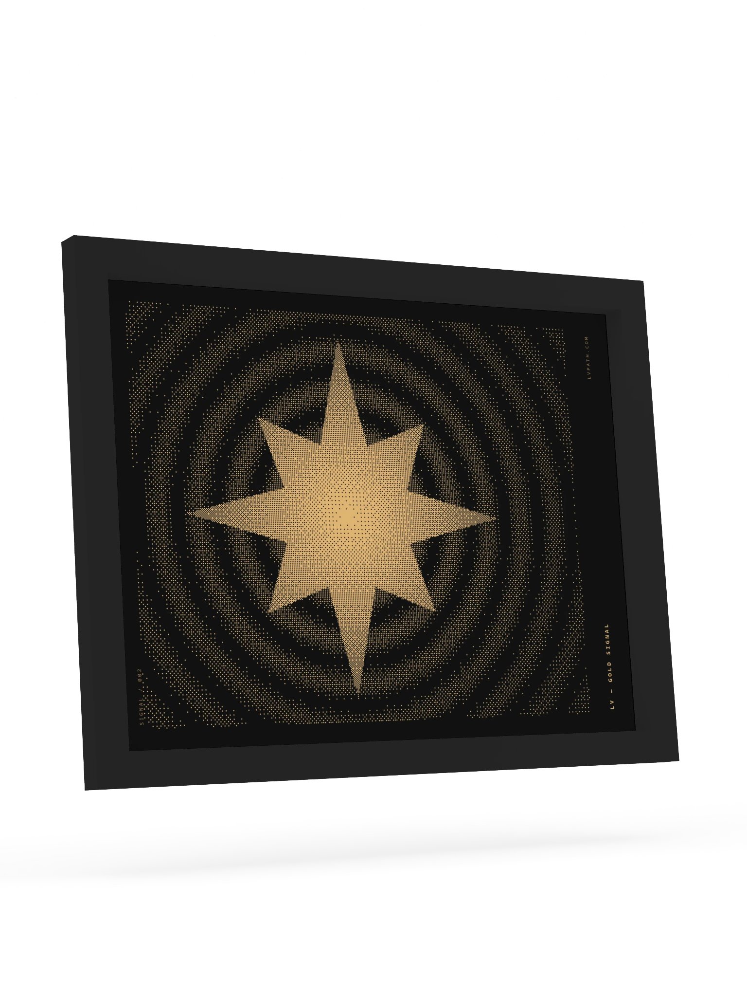 Gold Signal Framed Print product image (23)