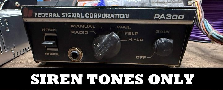 Federal Signal NYPD PA300 Audio Pack product image (1)