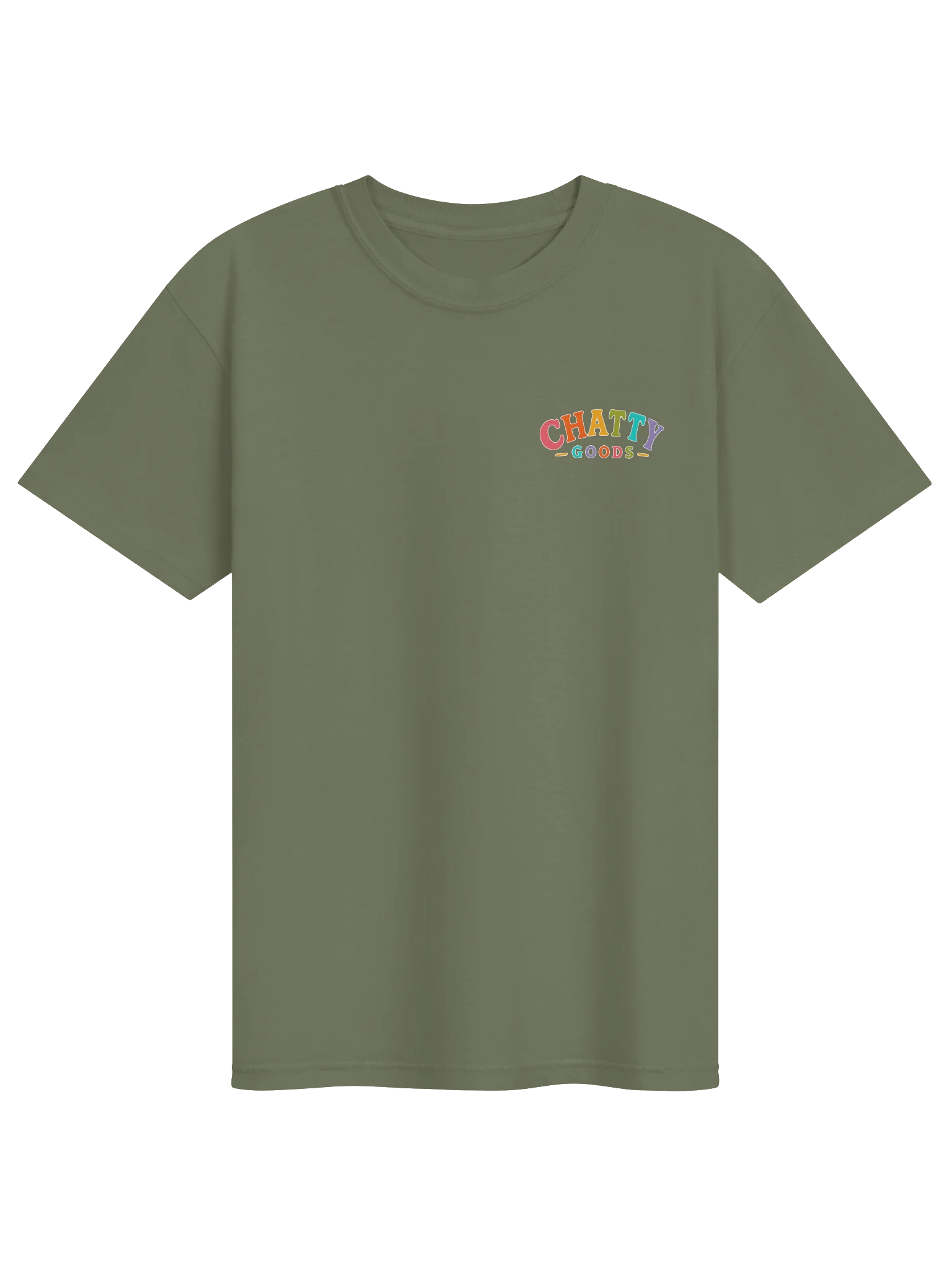Chatty Goods Multicolor Logo Tee | Chatty Crew Collection product image (49)