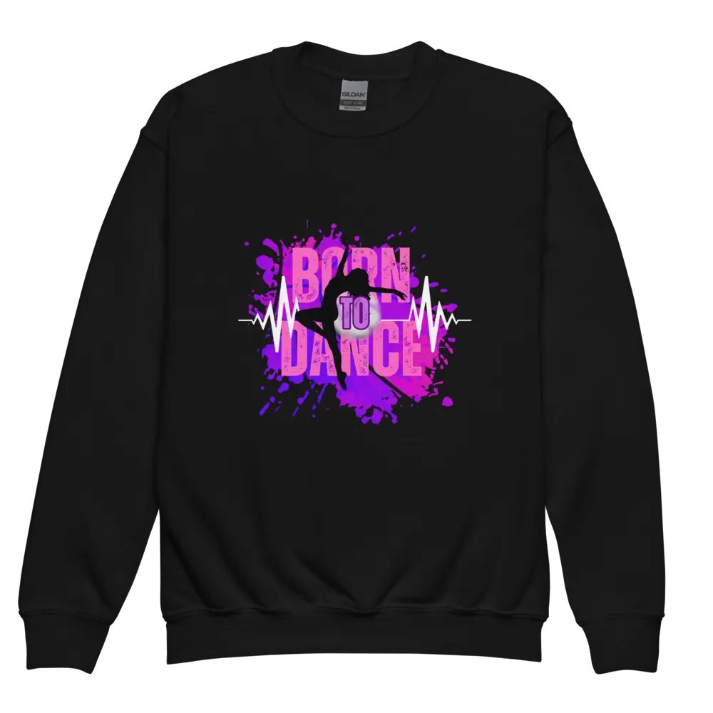 Born to Dance Her Silhouette Enigma Youth Sweatshirt product image (4)