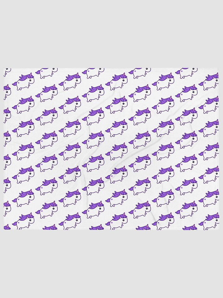 Uwu Unicorn Throw Blanket product image (1)