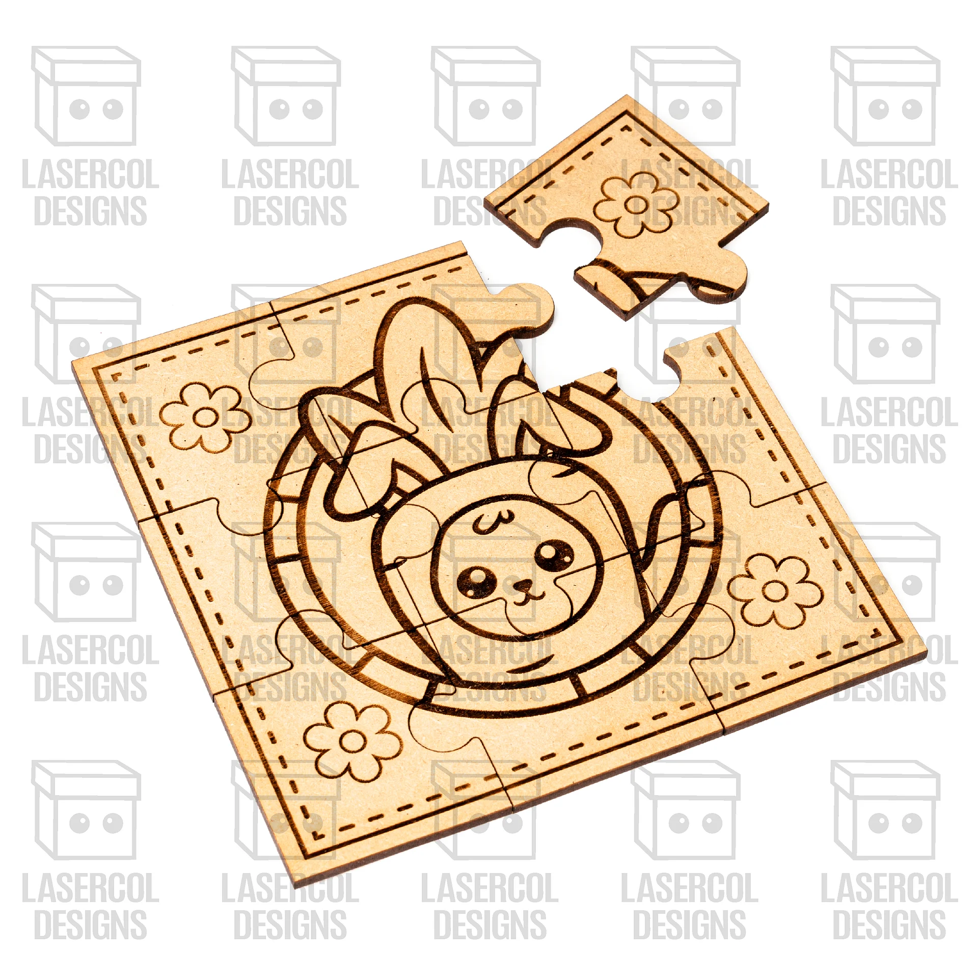 Easter Bunny Puzzles - Laser Cut Files product image (8)