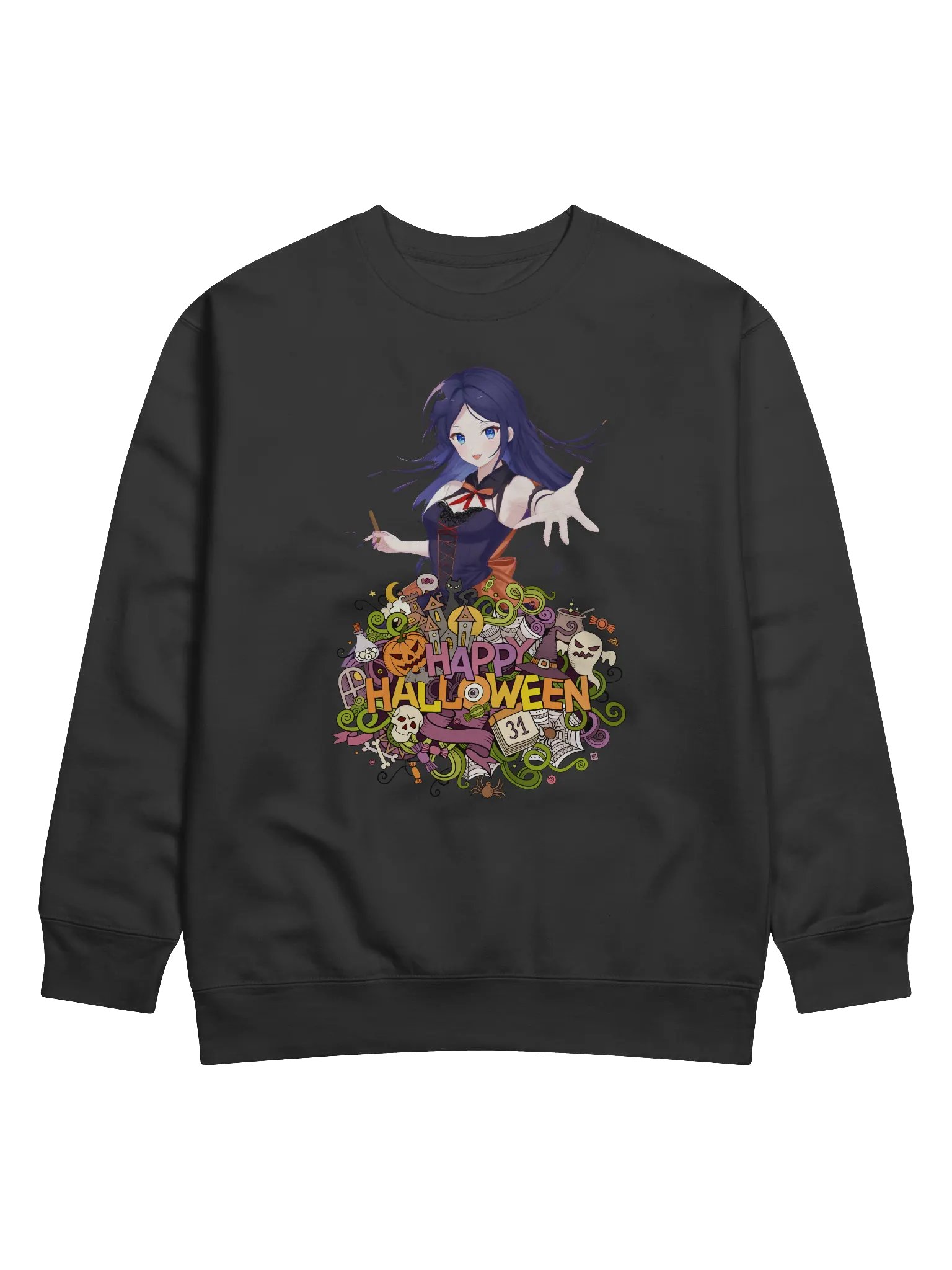 Halloween Anime Delight Sweatshirt product image (1)