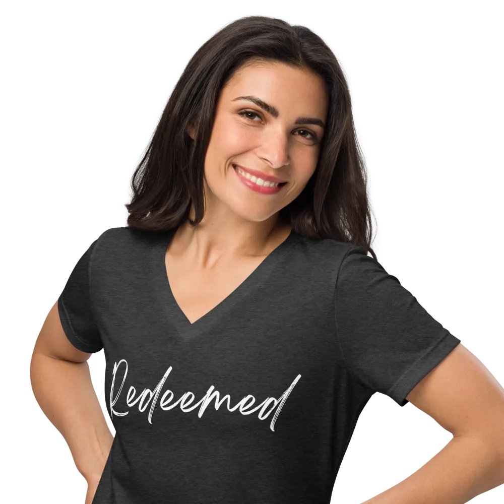 Redeemed V-Neck T-Shirt product image (36)