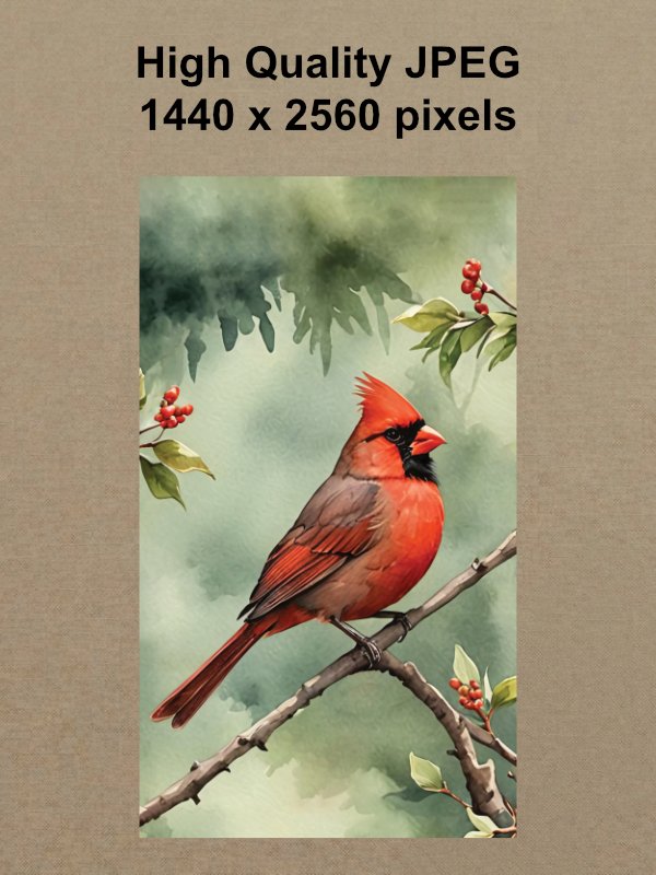 Northern Cardinal Phone Wallpaper product image (2)