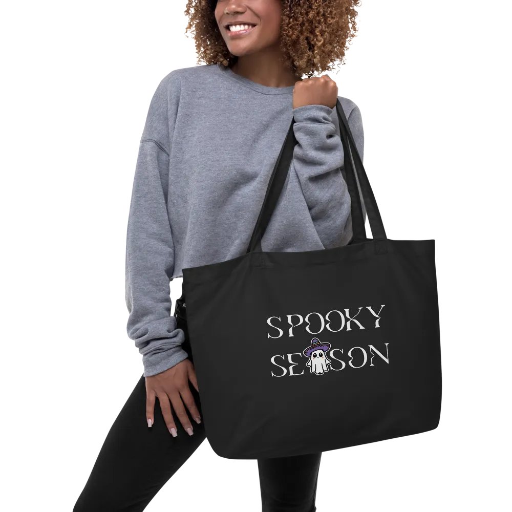 Spooky Season Sombrero Ghost Organic Cotton Tote product image (2)