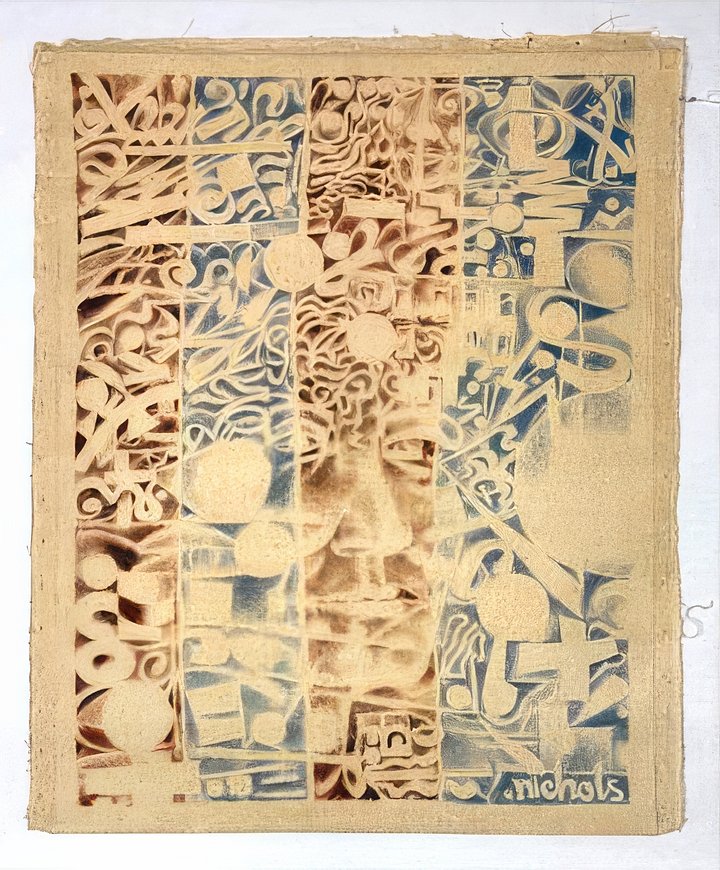 Portrait of a Woman/ Gulf War Dreams (1990) (30" x 40") Rolled Canvas Original product image (1)