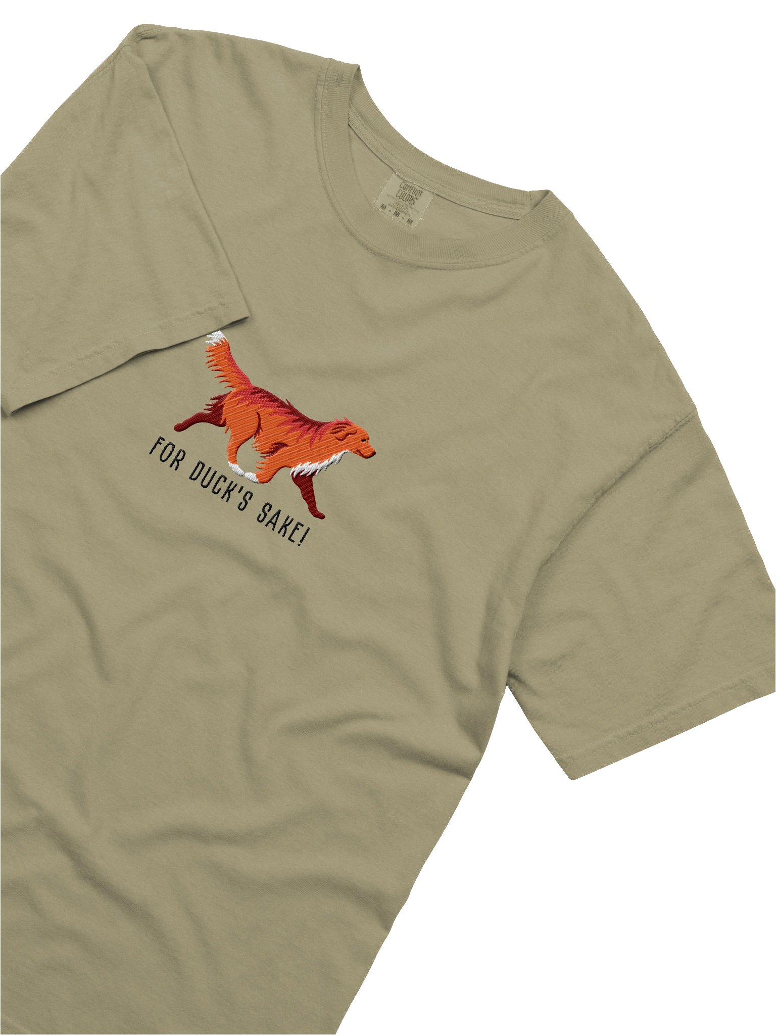 For Duck's Sake T-Shirt(Embroidered) of a Nova Scotia Duck Tolling Retriever(Red) product image (8)