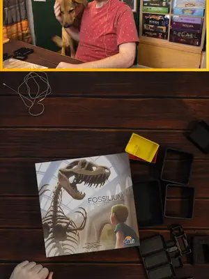 I #3dPrinted an insert for Fossilium from @arcanewonders #boardgames #tabletopgames #livehighlights #bgg