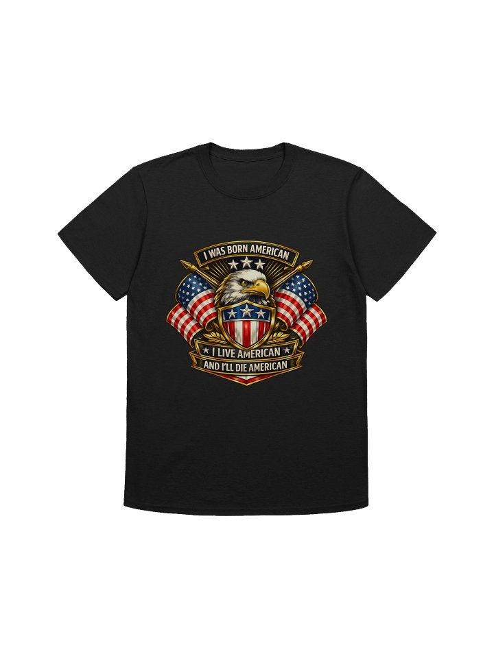 Born American Eagle Shield — Gildan Unisex Tee product image (4)