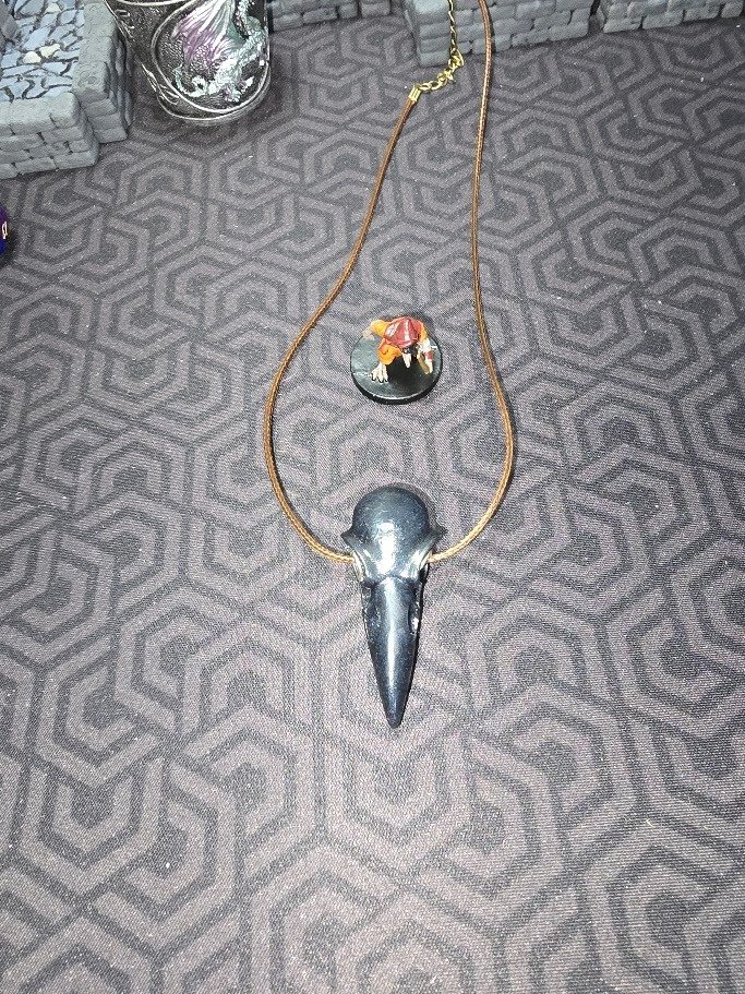 Crow Skull Necklace - dark product image (2)