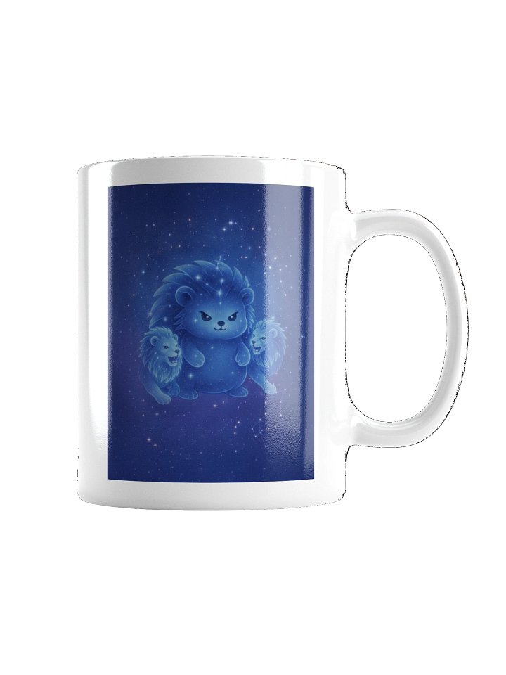Zodiac hedgie white Leo mug product image (2)