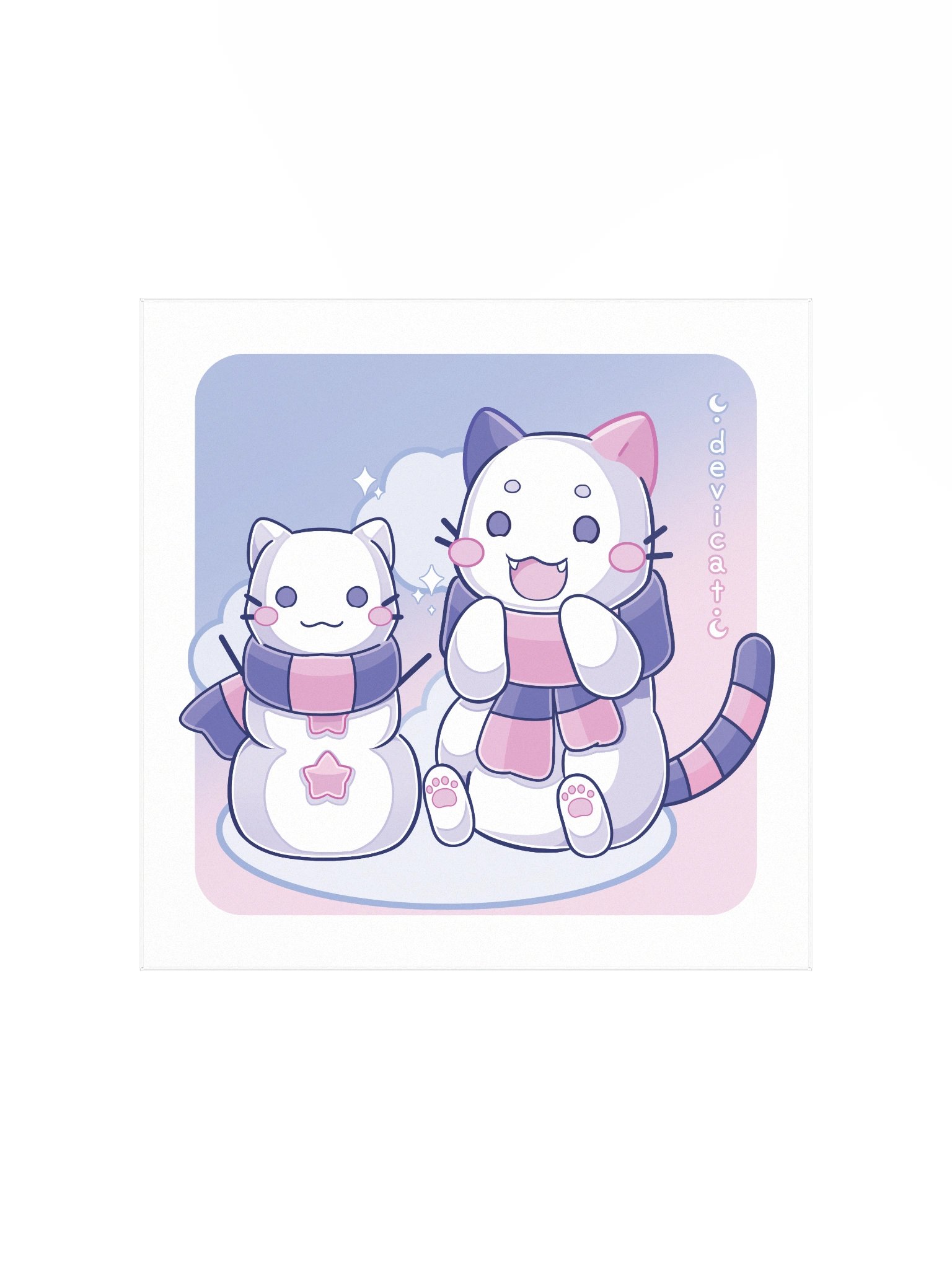 CandiCat & SnowCat 2024 Print product image (1)