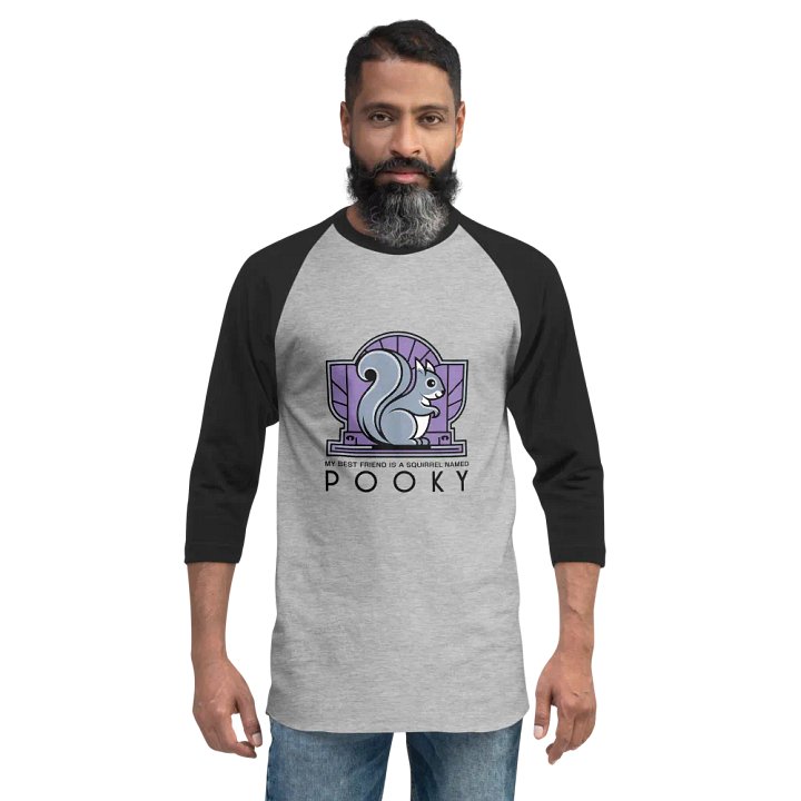 Spooky Squirrel Emblem Raglan Tee product image (2)