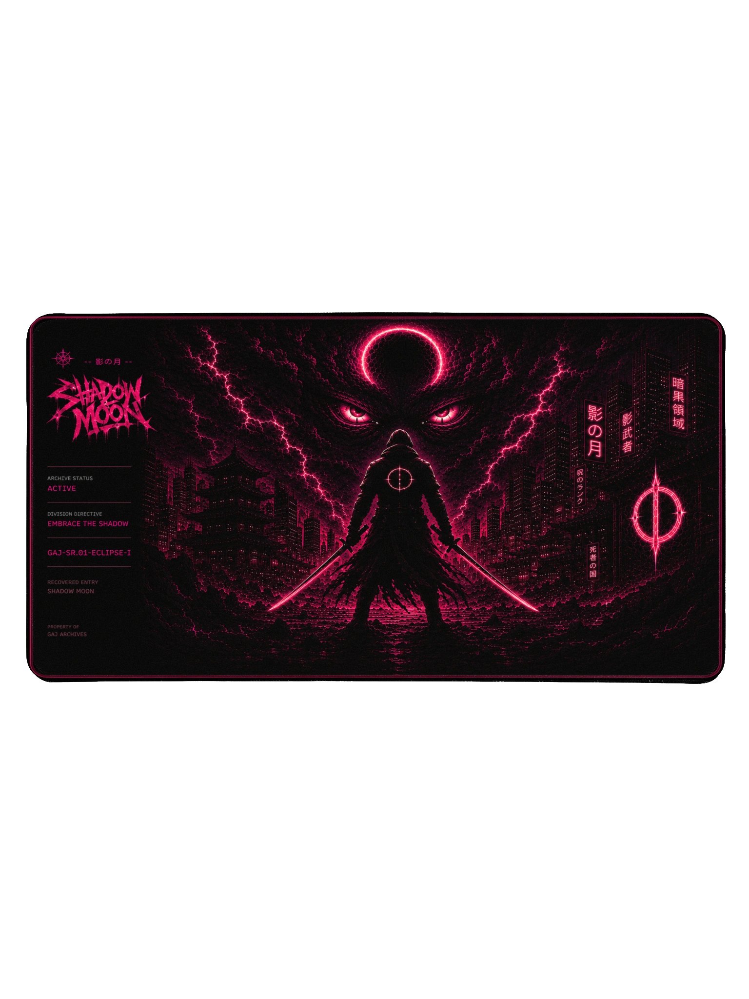 SHADOW MOON - Neon Gaming Desk Mat product image (1)
