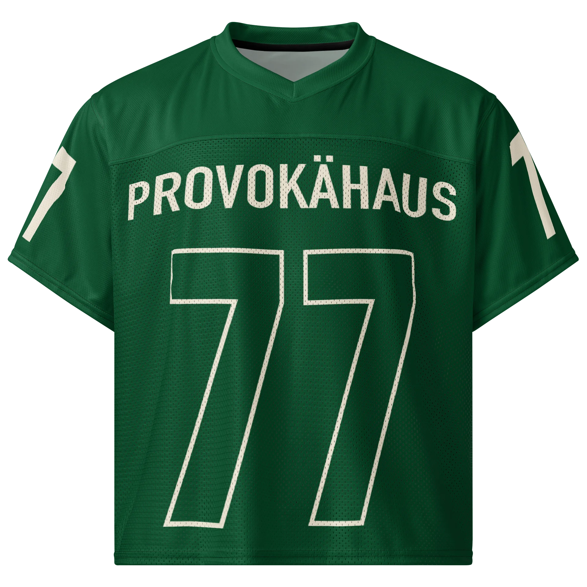 PROVOKÄHAUS Culture Club 77 Jersey — Forest Green & Cream product image (6)