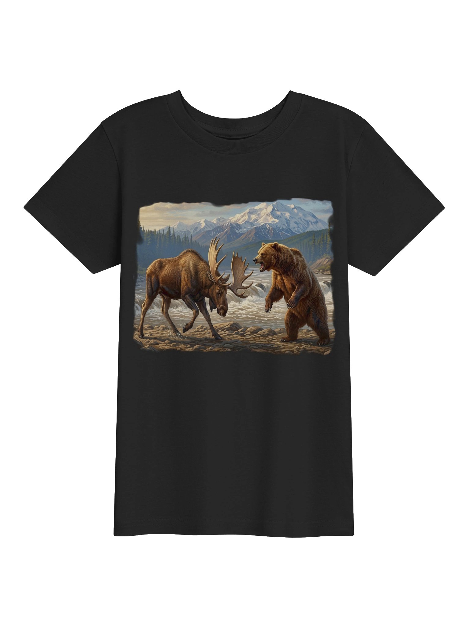"MOOSE VS. BEAR" KIDS TEE product image (5)