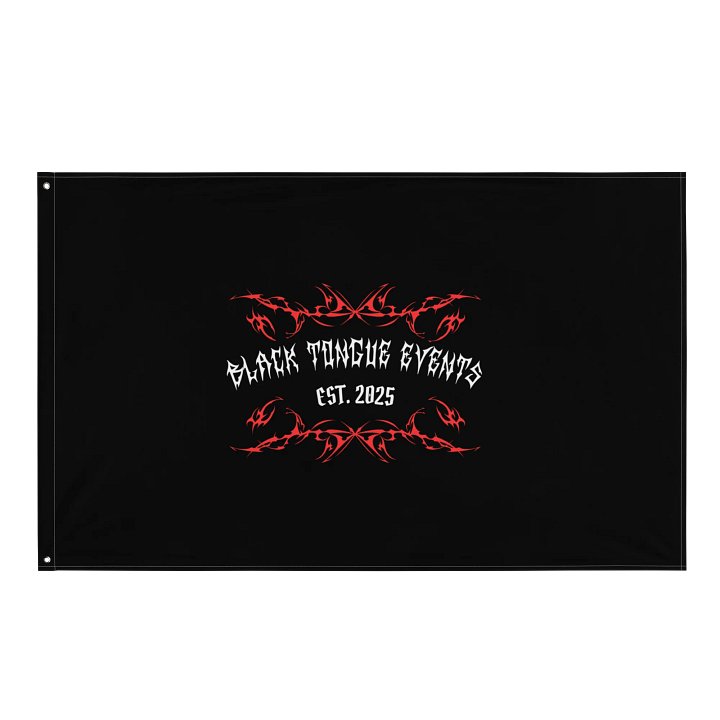 Black Tongue Events Flag product image (1)