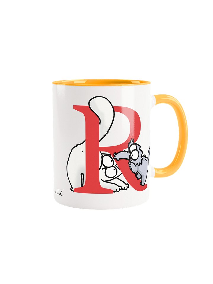 Cat Monogram Mug - R product image (2)