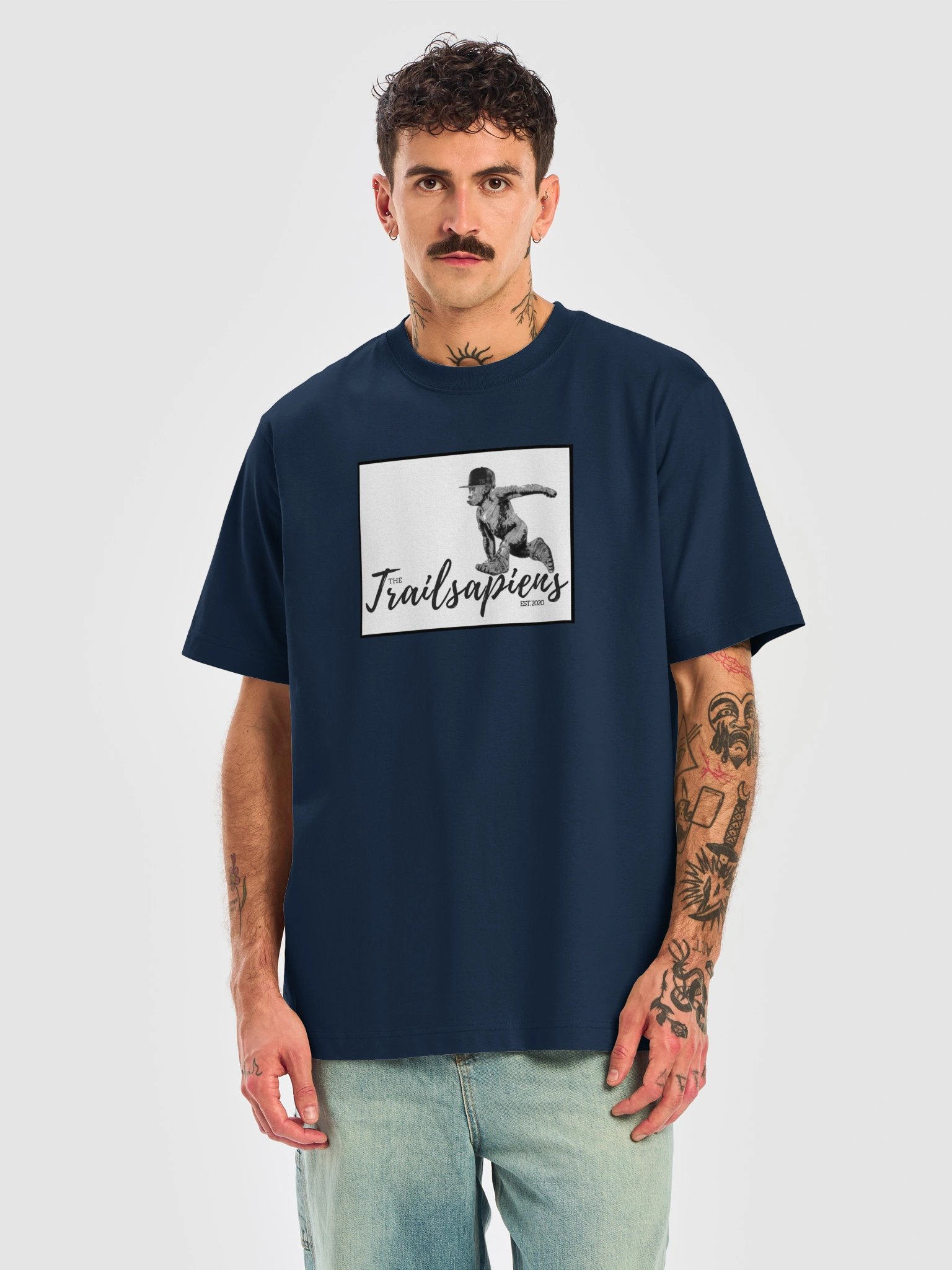 ECO-Friendly & Organic Premium Quality Stanley/Stella- Unisex Freestyler Heavy T-shirt with Trailsapiens logo product image (1)