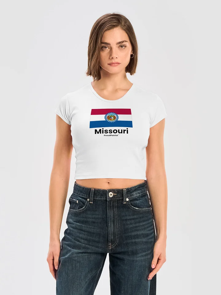 Missouri Women's Ribbed Baby Tee Crop Top product image (1)