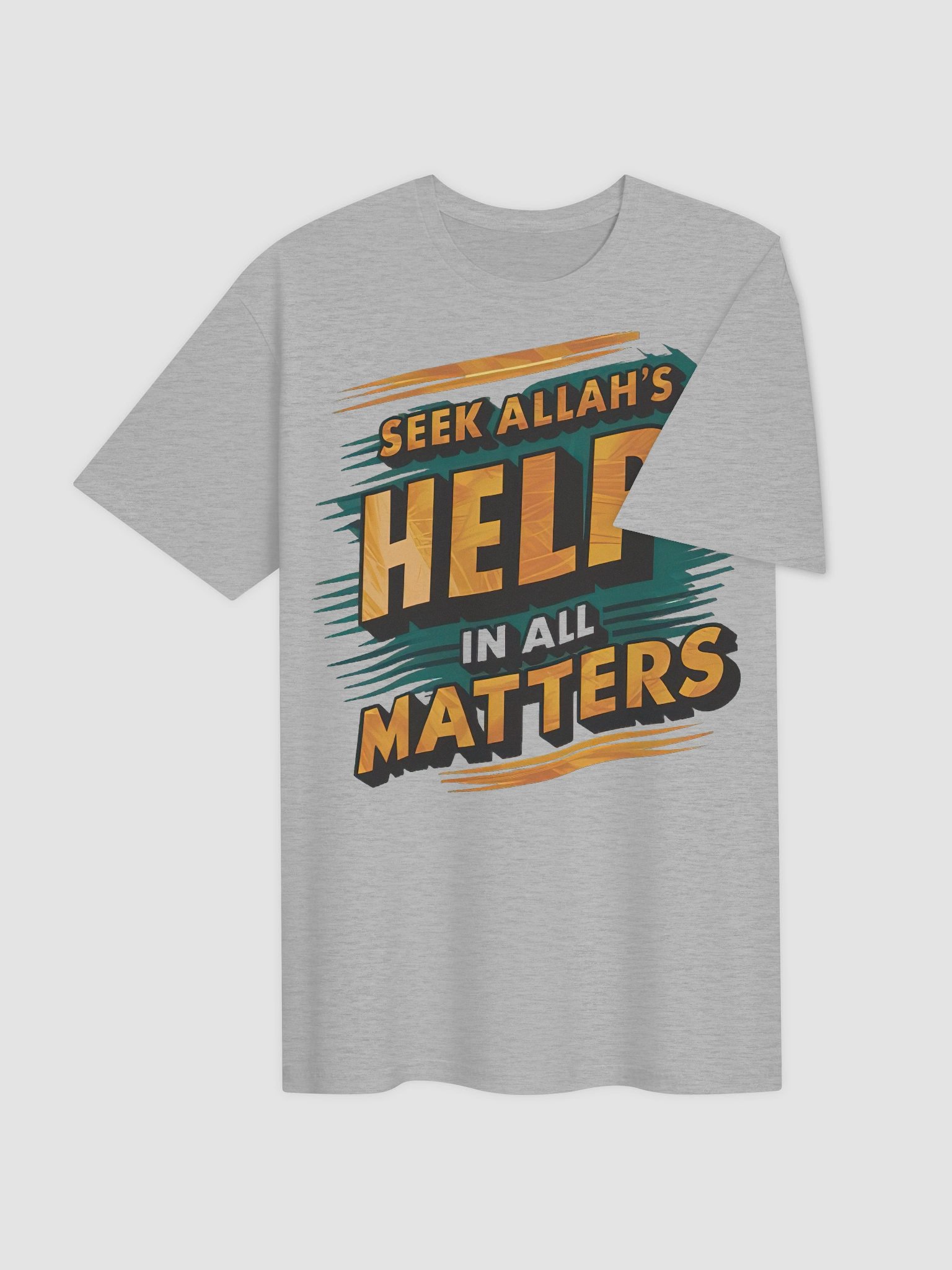 Seek Allah's Help T-Shirt | Vintage Muslim Streetwear product image (4)