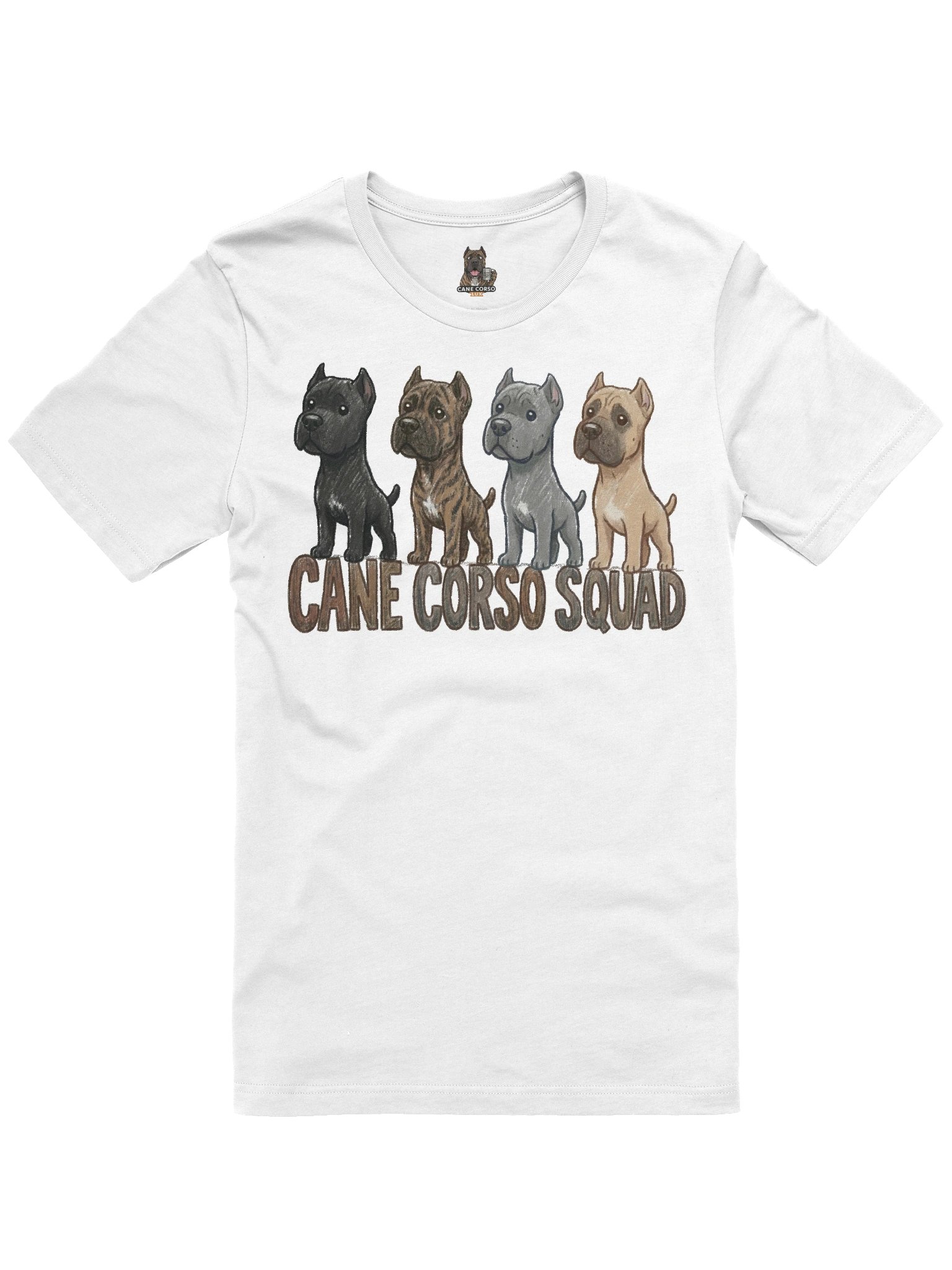 Unique Cane Corso Squad Hand-Drawn T-Shirt product image (1)