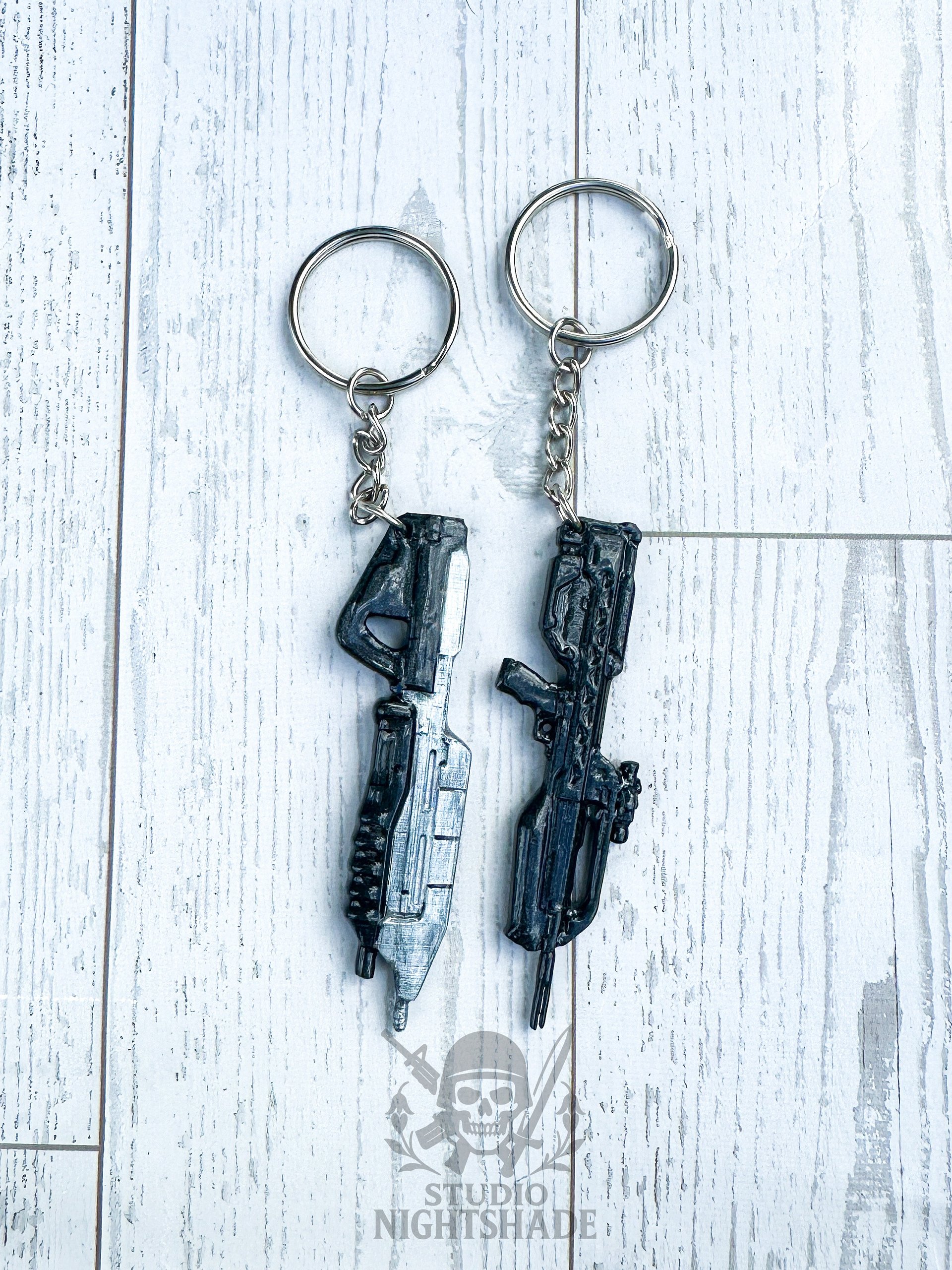 Handmade Halo Inspired Assault Rifle MA5B Keychain product image (3)
