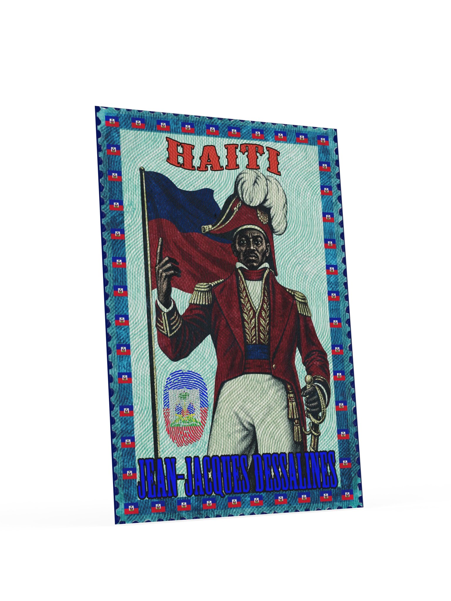 Jean-Jacques Dessalines Poster | Haiti Vintage Stamp Art product image (5)