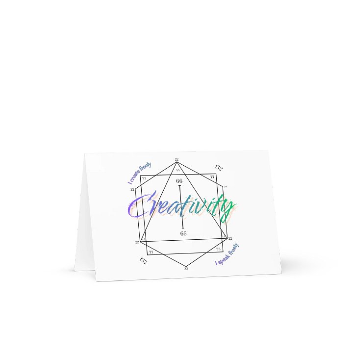 Creativity 132 Vibrational Greeting Card product image (1)