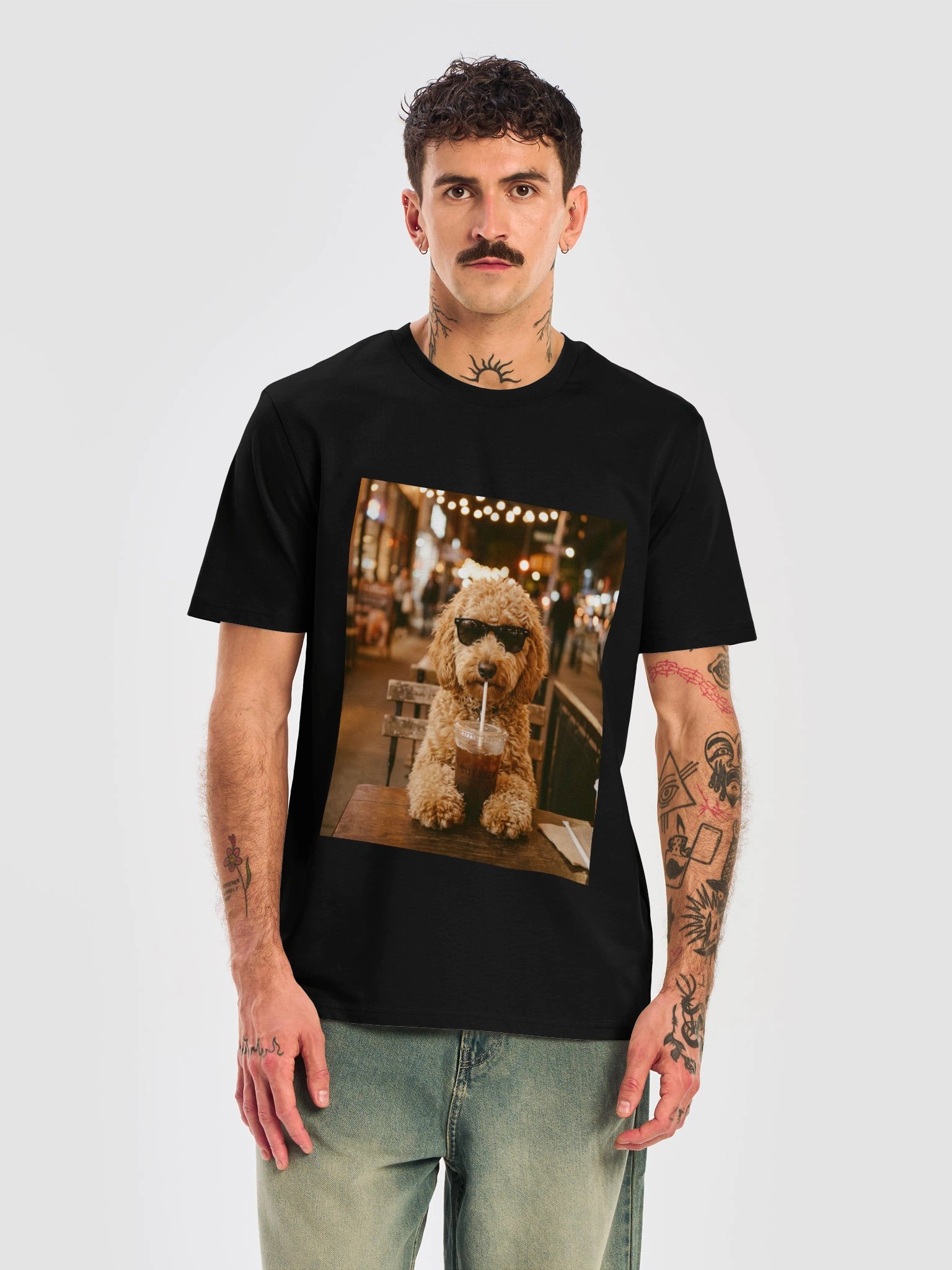 Coffee First, Walk Later – Funny Dog Shirt product image (1)