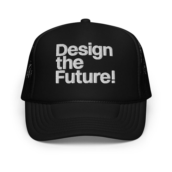 Design the Future: Technouveau - Black Trucker cap product image (1)