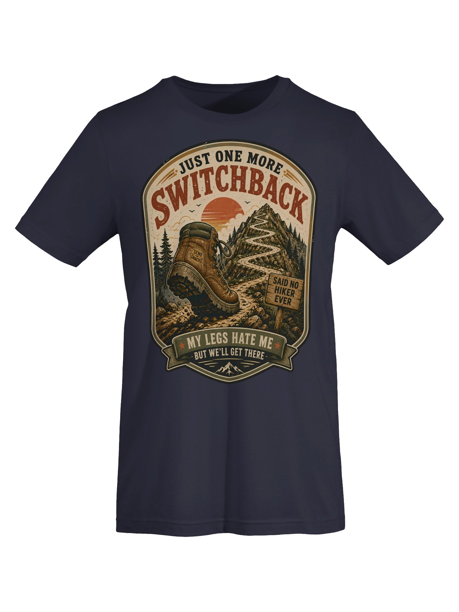 Just One More Switchback Funny Hiking T-Shirt product image (3)