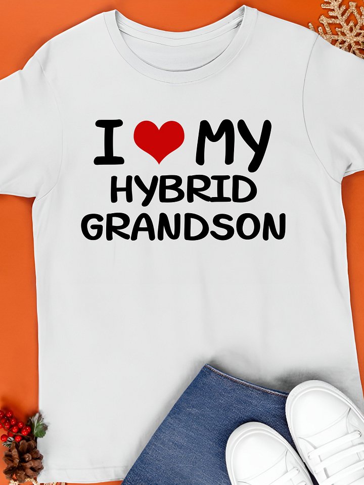 I Love My Hybrid Grandson Shirt product image (1)