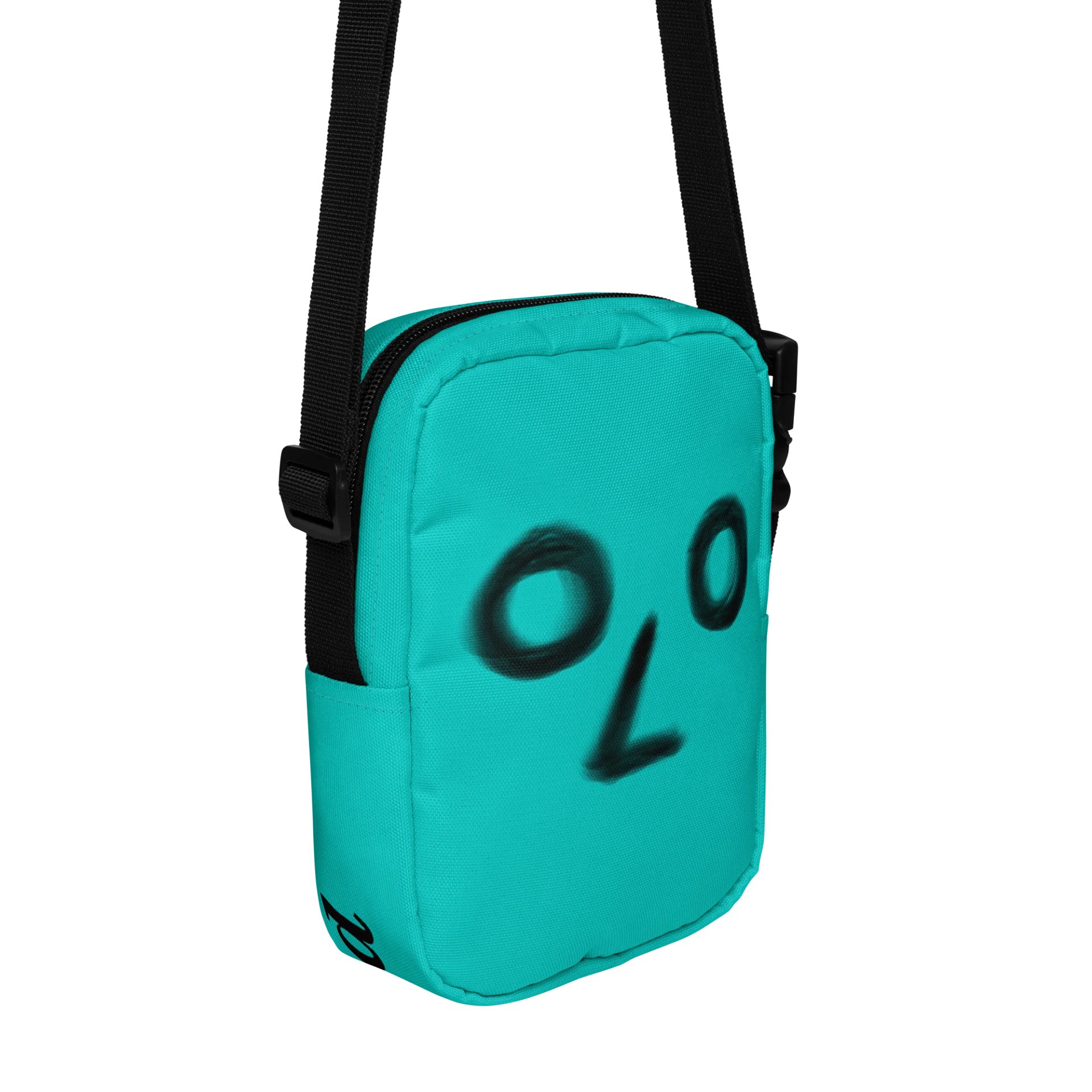 "face forward" crossbody (teal) product image (3)