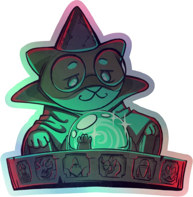 Ponder the Orb Holographic Sticker product image (1)