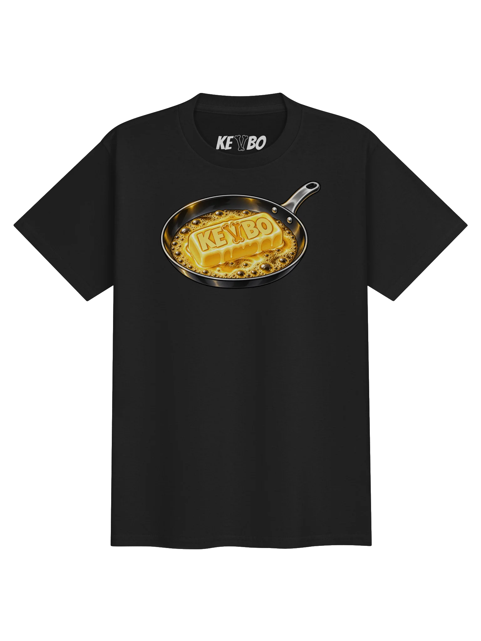 KEVBO X BUTTER "Sizzling Butter" YOUTH Black T-Shirt product image (1)