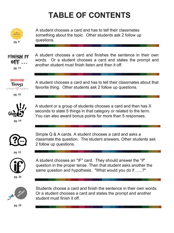 Get Speaking Conversation Cards product image (2)