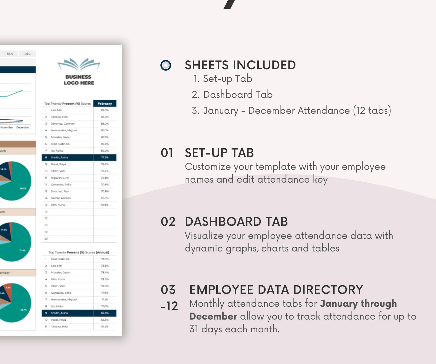 Employee Attendance Tracker & Dashboard product image (3)
