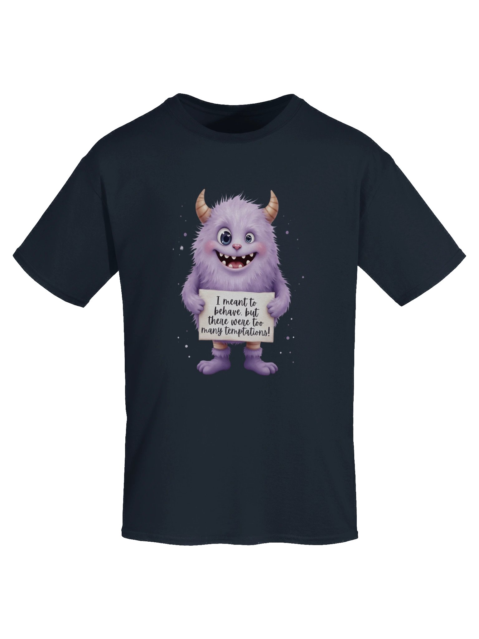Purple Monster "Too Many Temptations" Sarcastic Tee | Funny Confession Shirt for Women | Relatable Humor Apparel product image (11)