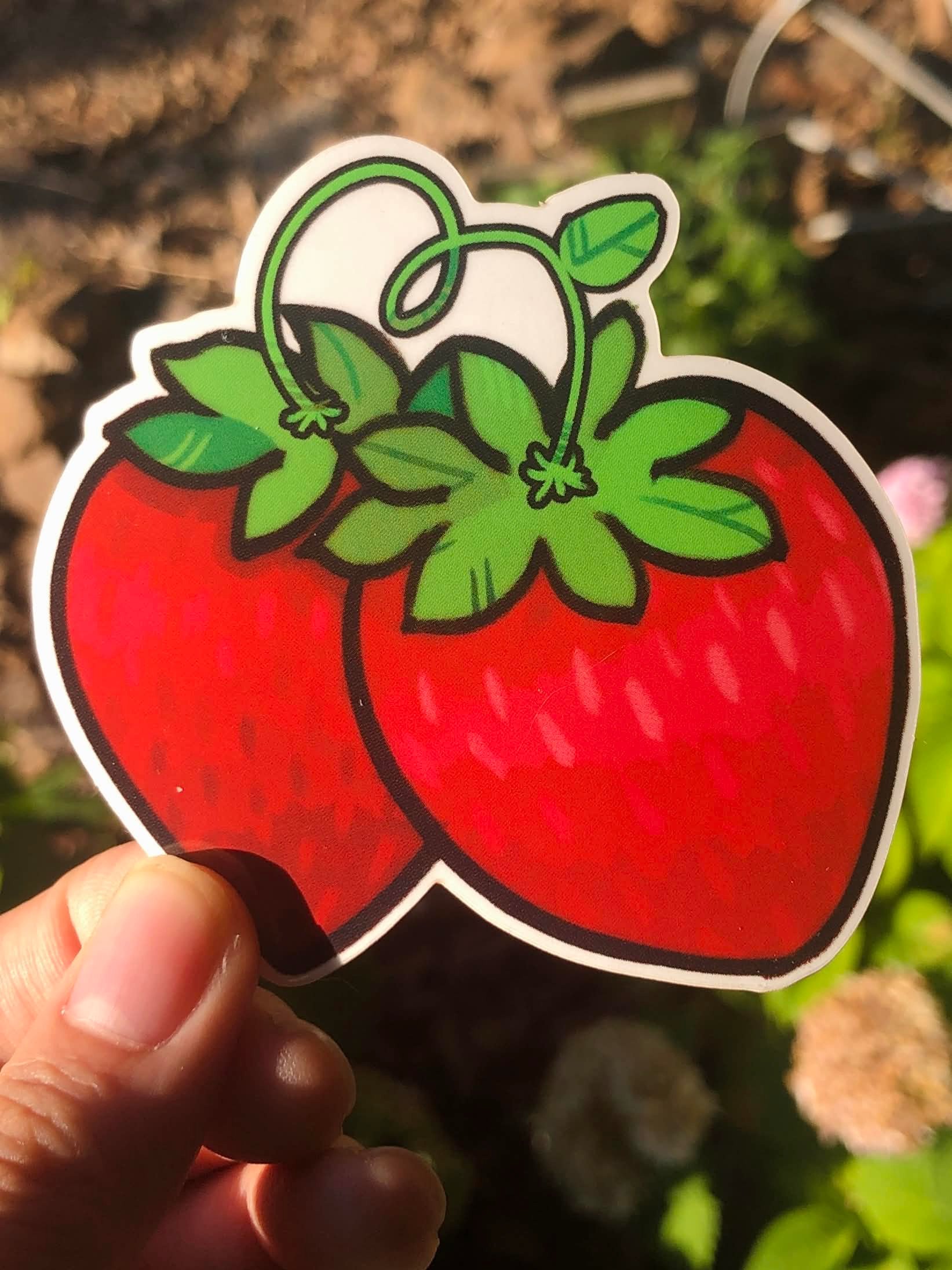 Strawberries Vinyl Sticker product image (6)