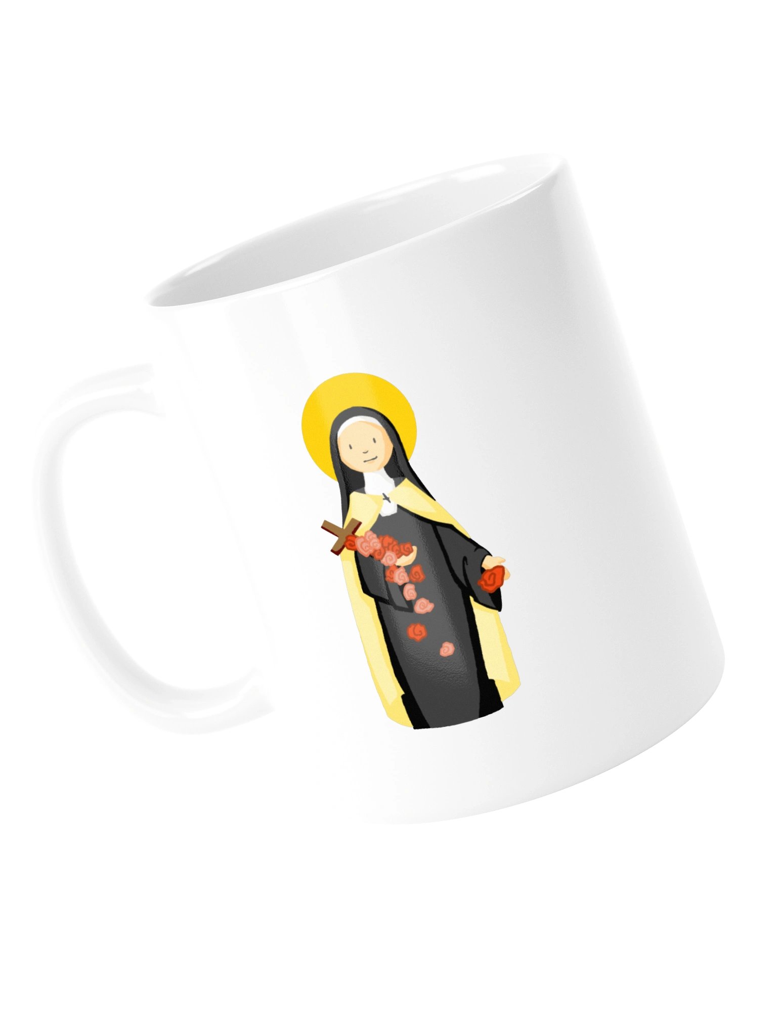 St. Therese of Lisieux - White Glossy Mug - Special Fourthwall Launch Edition product image (15)