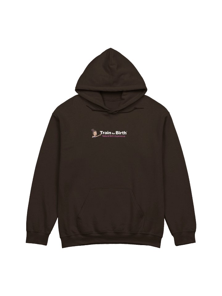Train for Birth® Gildan Classic Dark Chocolate Hoodie product image (1)