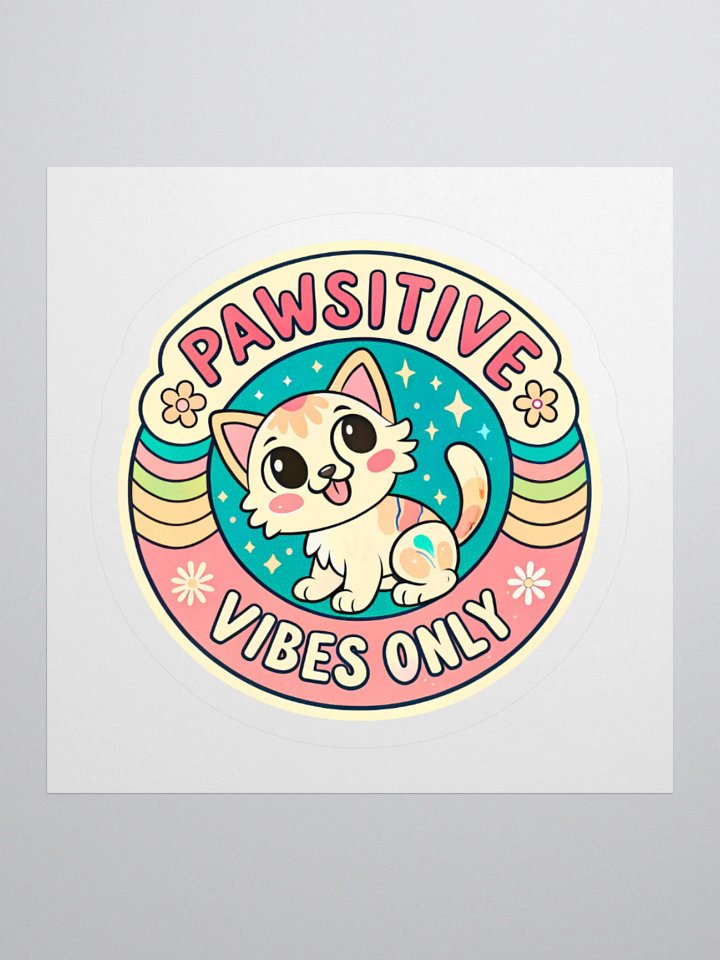 Pawsitive Vibes Cat Sticker Set product image (2)