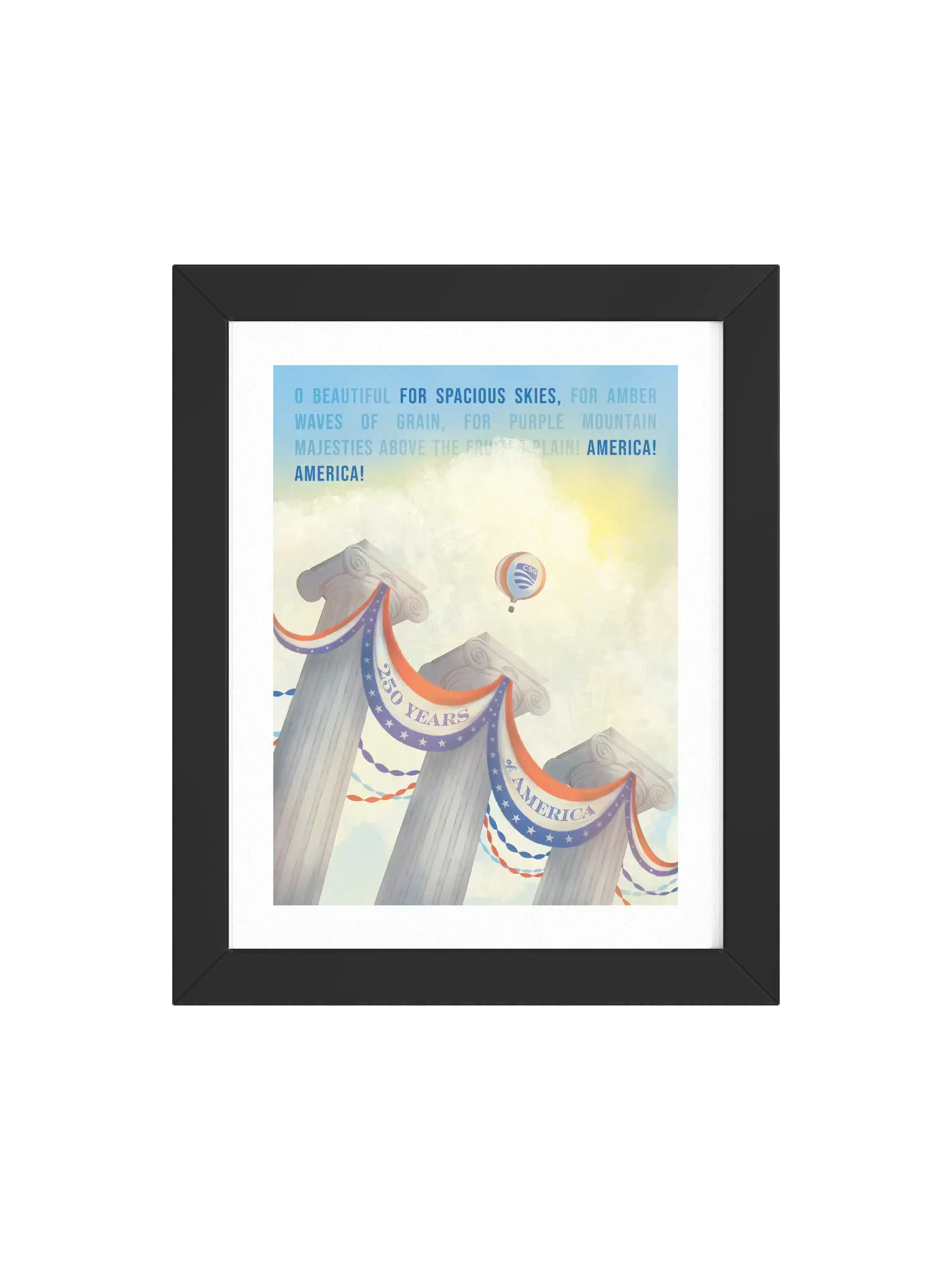 250 Years Illustration — Framed Print product image (4)