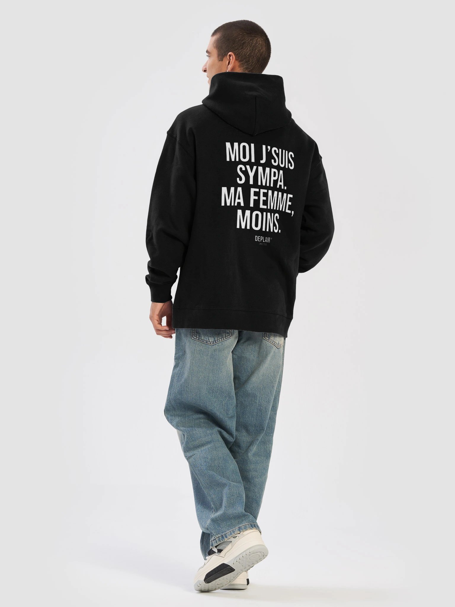 Moi j’suis sympa. Ma femme, moins. — Hoodie homme product image (3)