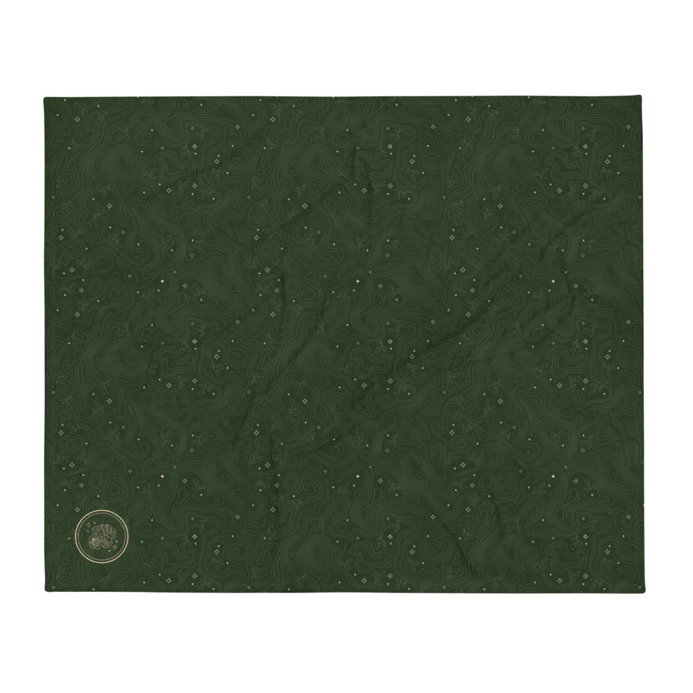 Thorne Topography Fleece Blanket (Medium Green) product image (2)