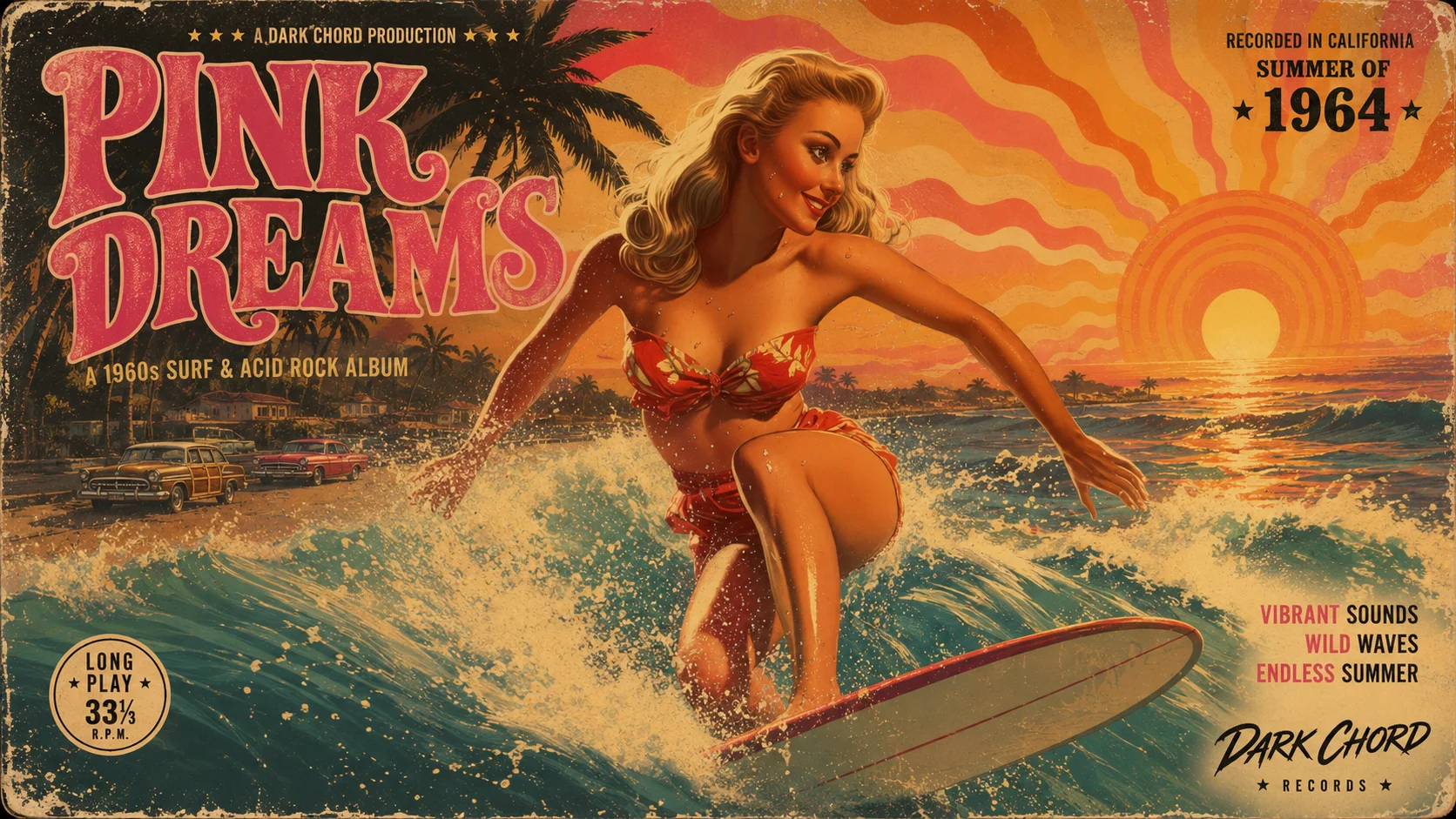 PINK DREAMS - 1960s Surf Rock Album product image (1)