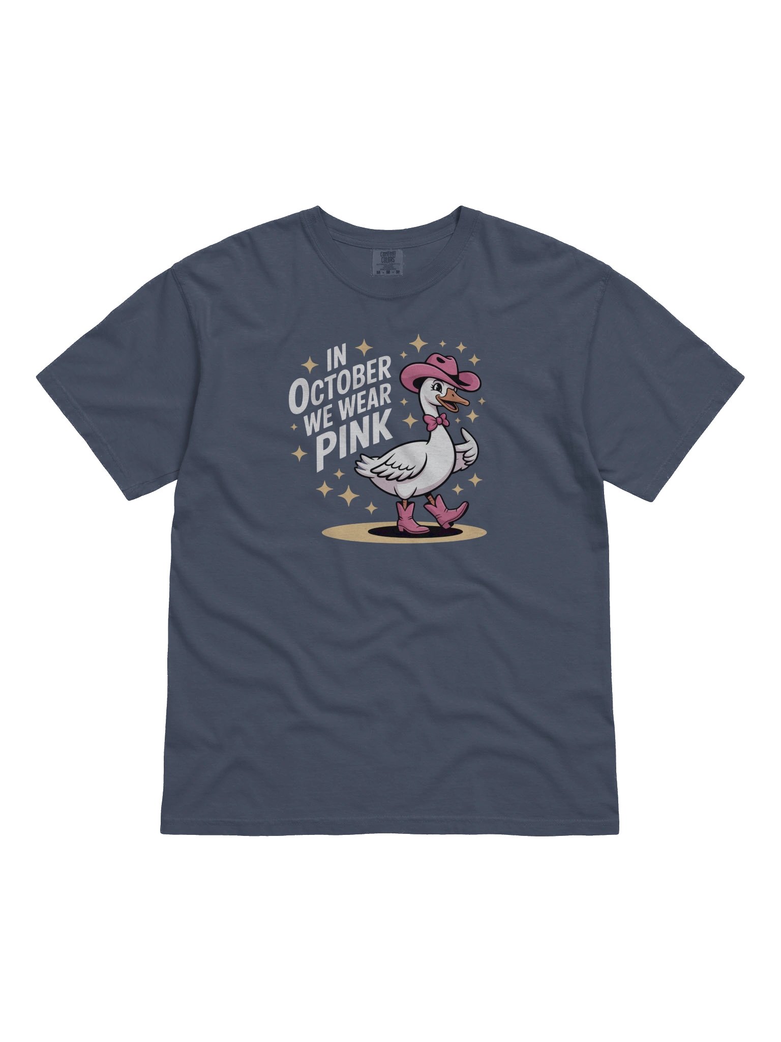In October We Wear Pink Cowgirl Goose T-Shirt product image (2)